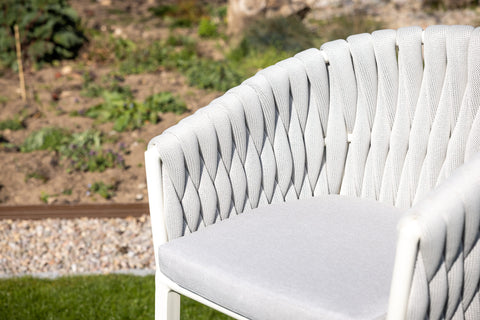 6-Seater Ceramic Dining Set with Extendable Outdoor Table